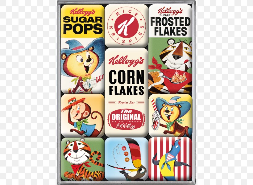 Corn Flakes Breakfast Cereal Kellogg's Craft Magnets Frosted Flakes, PNG, 600x600px, Corn Flakes, Breakfast, Breakfast Cereal, Corn Pops, Craft Magnets Download Free