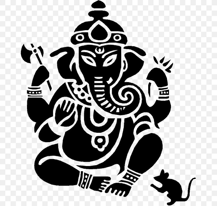 Ganesha Parvati Mahadeva Clip Art, PNG, 666x778px, Ganesha, Art, Black, Black And White, Durga Download Free