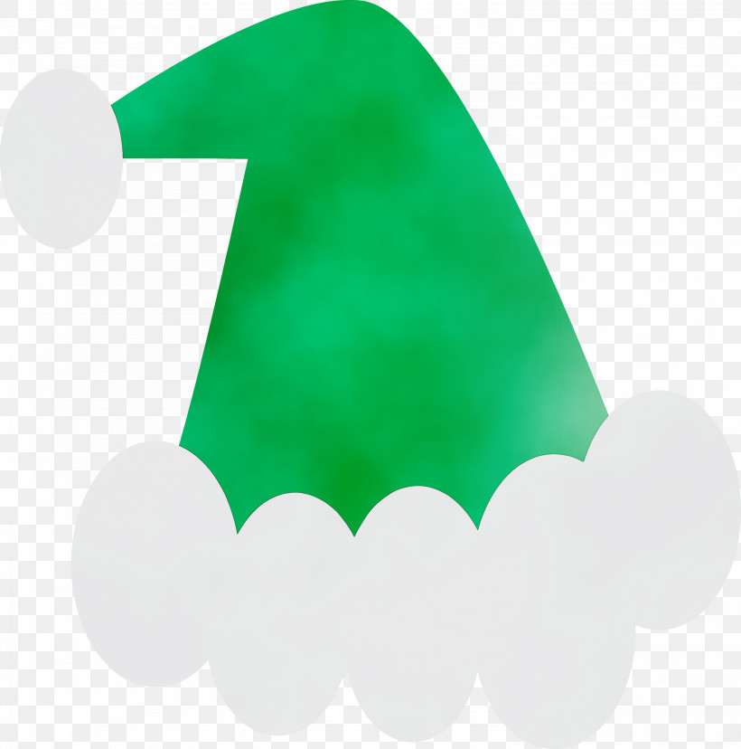 Green Logo, PNG, 2968x3000px, Santa Hat, Christmas Hat, Green, Logo, Paint Download Free