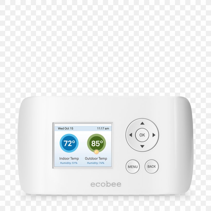 Programmable Thermostat Air Conditioning HVAC Honeywell, PNG, 1152x1152px, Thermostat, Air Conditioning, Carrier Corporation, Central Heating, Ecobee Download Free
