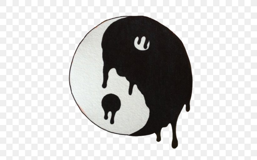 Yin And Yang Image Black And White GIF, PNG, 512x512px, Yin And Yang, Black And White, Cap, Cattle Like Mammal, Drawing Download Free
