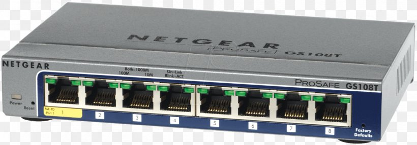 Netgear Gigabit Ethernet Network Switch Power Over Ethernet, PNG, 1535x537px, Netgear, Access Control List, Audio Receiver, Bandwidth, Computer Network Download Free