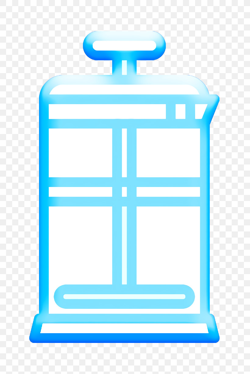 French Press Icon Food And Restaurant Icon Coffee Icon, PNG, 752x1228px, French Press Icon, Aqua, Azure, Blue, Coffee Icon Download Free