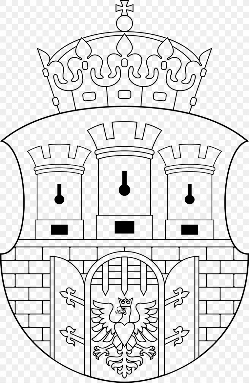 Kraków Coat Of Arms Line Art Clip Art, PNG, 832x1280px, Krakow, Area, Black And White, Coat Of Arms, Coat Of Arms Of Poland Download Free