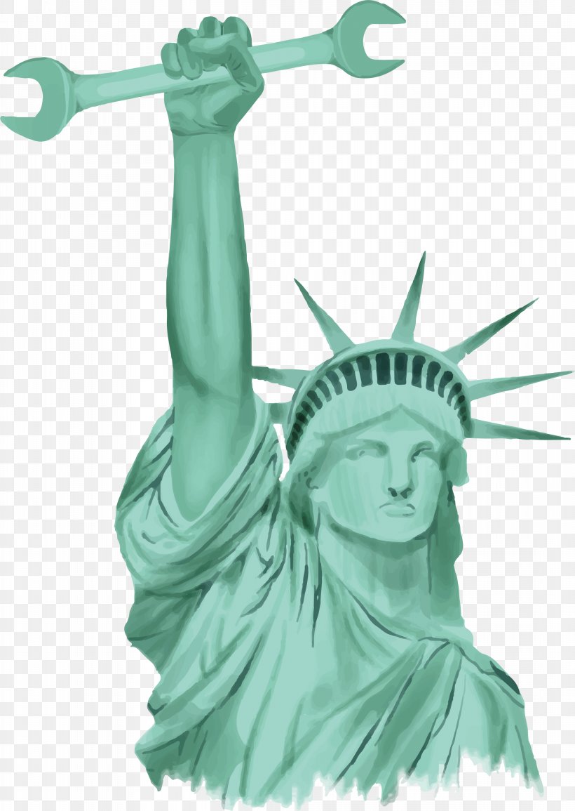 Statue Of Liberty Los Angeles, PNG, 2185x3080px, Statue Of Liberty, Art, Fictional Character, Figurine, Green Download Free