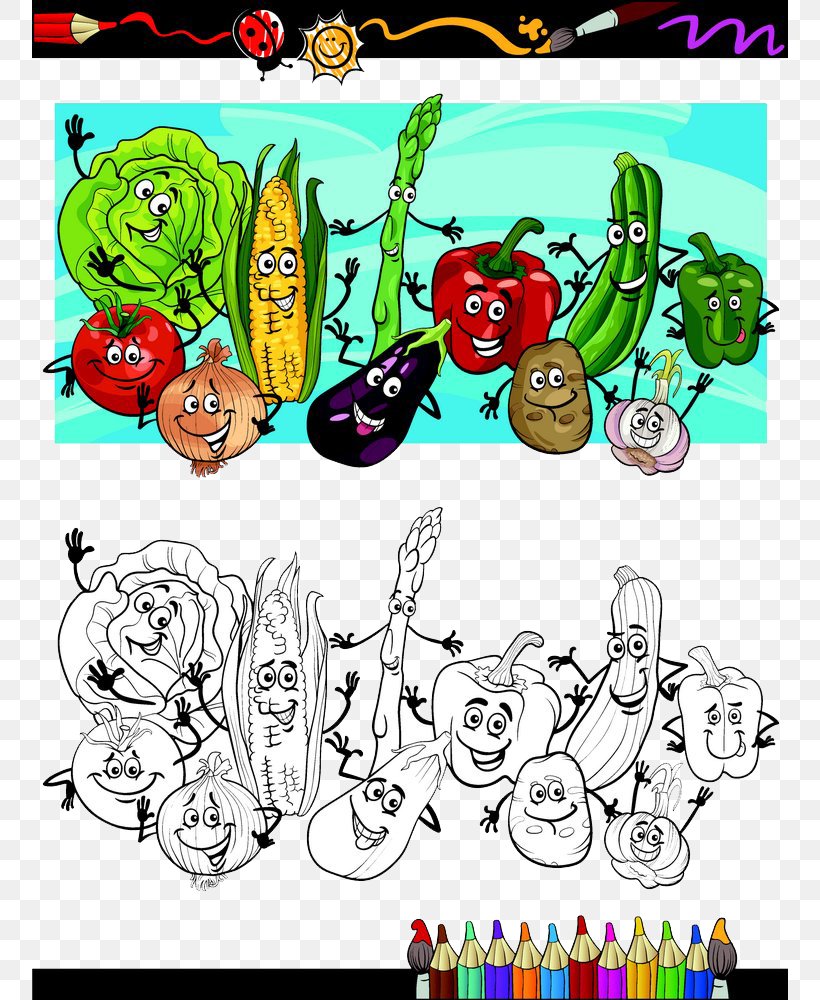 Cartoon Vegetable Illustration, PNG, 756x1000px, Cartoon, Animation, Art, Character, Coloring Book Download Free
