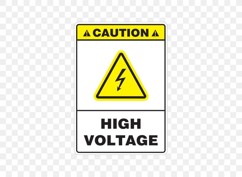 High Voltage Electric Potential Difference Warning Sign Clip Art, PNG, 600x600px, High Voltage, Alternating Current, Area, Brand, Clipper Download Free