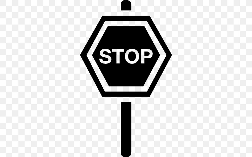 Traffic Sign Stop Sign Road Traffic Safety, PNG, 512x512px, Traffic Sign, Area, Black And White, Brand, Logo Download Free