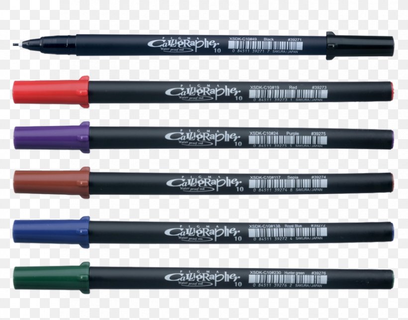 Ballpoint Pen Pigma Calligrapher Pen Calligraphy Marker Pen, PNG, 890x700px, Ballpoint Pen, Ball Pen, Calligraphy, Color, Drawing Download Free