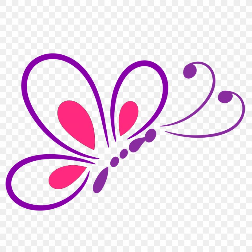 Butterfly Line Art Drawing Clip Art, PNG, 1000x1000px, Butterfly, Art, Artwork, Drawing, Flower Download Free