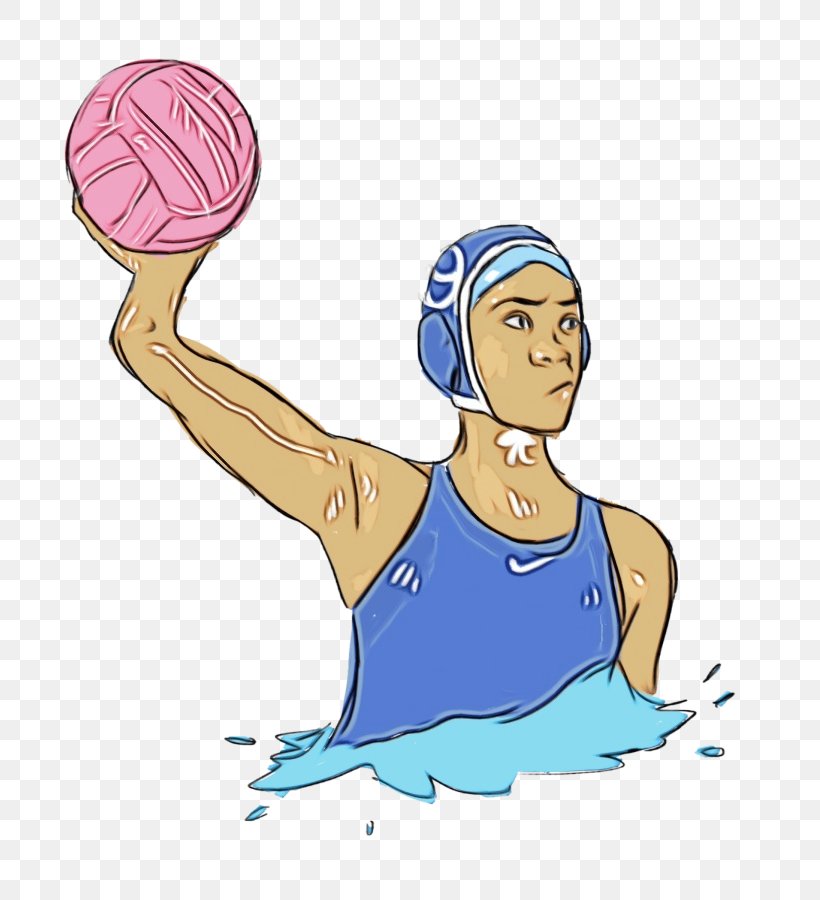 Girl Cartoon, PNG, 791x900px, Water Polo, Arm, Ball, Cartoon, Drawing Download Free