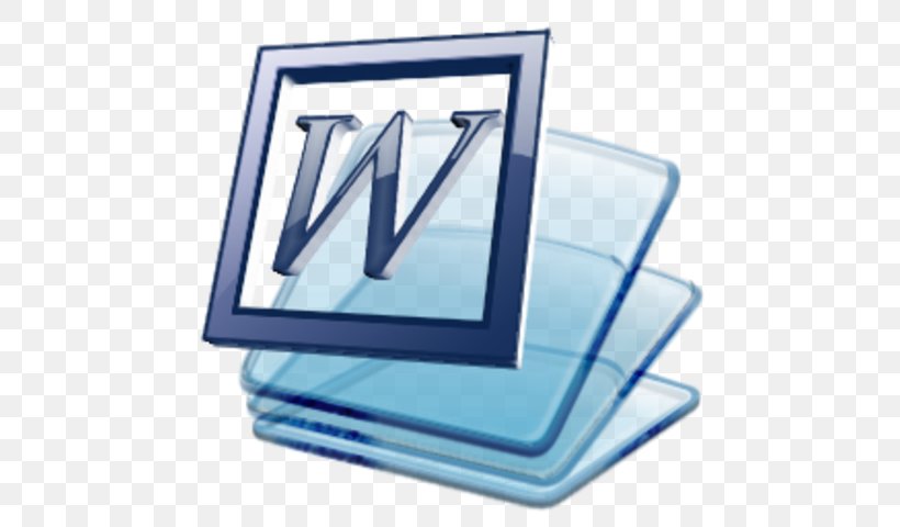 Microsoft Word Word Processor Document Computer Software, PNG, 480x480px, Microsoft Word, Blue, Brand, Computer Accessory, Computer Program Download Free