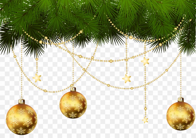 Christmas Tree Christmas Ornament Clip Art, PNG, 8000x5653px, Christmas Ornament, Branch, Christmas, Christmas Decoration, Christmas Lights Download Free