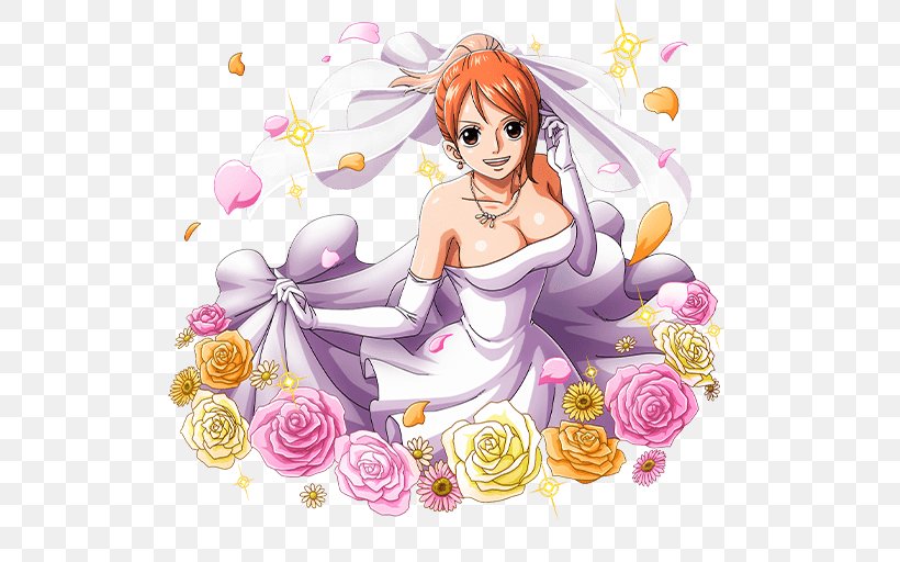 Nami One Piece Treasure Cruise Straw Hat Pirates Character, PNG, 640x512px, Watercolor, Cartoon, Flower, Frame, Heart Download Free