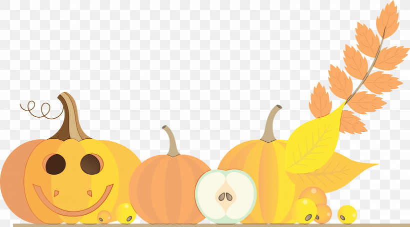 Pumpkin, PNG, 2999x1665px, Happy Thanksgiving Background, Happy Autumn Background, Happy Fall Background, Jackolantern, Logo Download Free