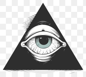 All Seeing Eye - Eye In Triangle Symbol PNG