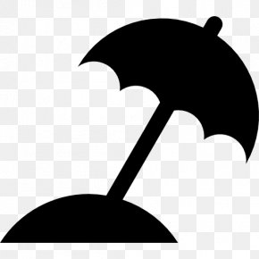 PLACES - Beach Silhouette Umbrella PNG