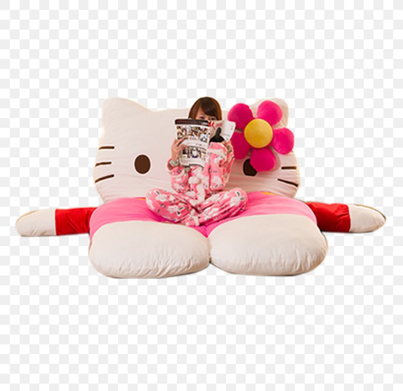 Hello Kitty Bed Mattress Couch Tatami, PNG, 762x795px, Hello Kitty, Bed, Bed Sheets, Bedding, Bedroom Download Free