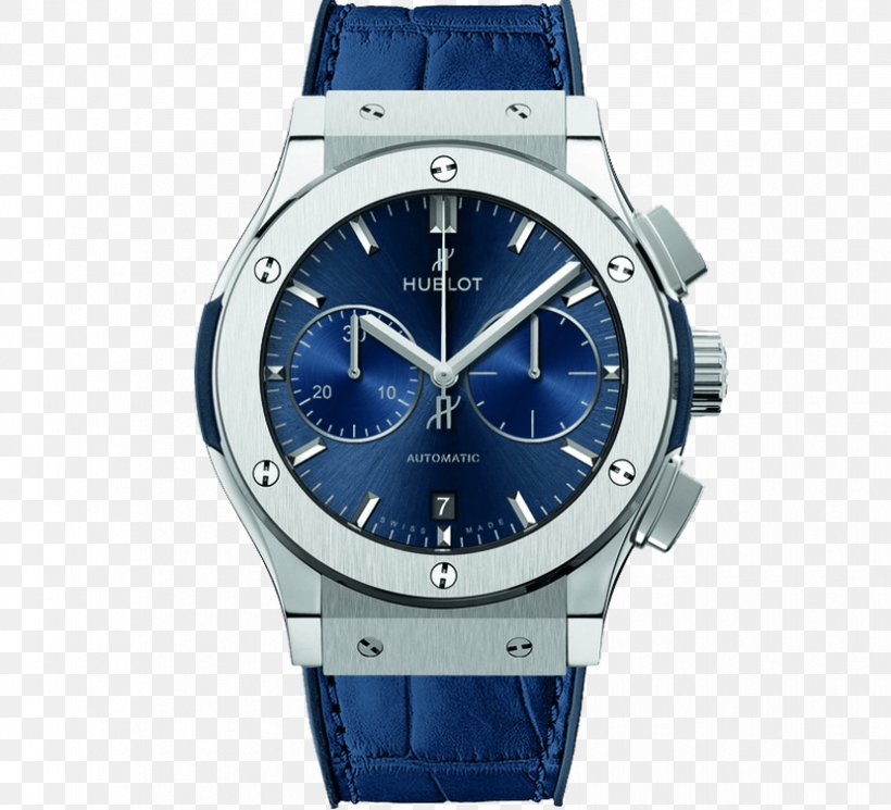 Hublot Classic Fusion Chronograph Automatic Watch, PNG, 830x755px, Hublot Classic Fusion, Automatic Watch, Brand, Chronograph, Electric Blue Download Free