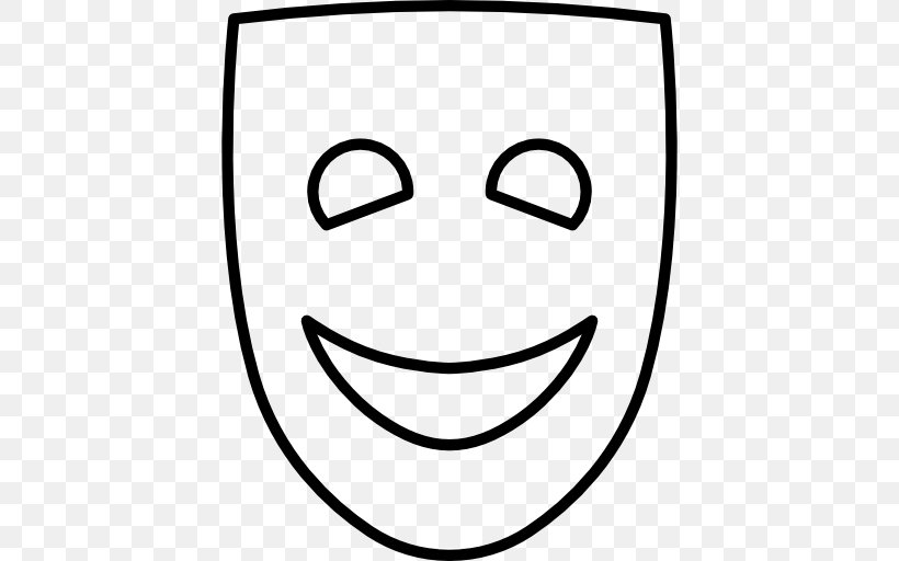 Comedy Theatre Drawing Mask, PNG, 512x512px, Comedy, Area, Art, Black, Black And White Download Free