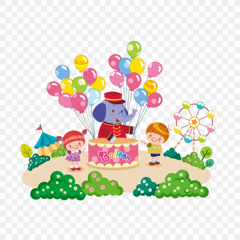Amusement Park Image Vector Graphics Illustration Design, PNG, 1654x1654px, Amusement Park, Advertising, Balloon, Cake Decorating Supply, Cartoon Download Free