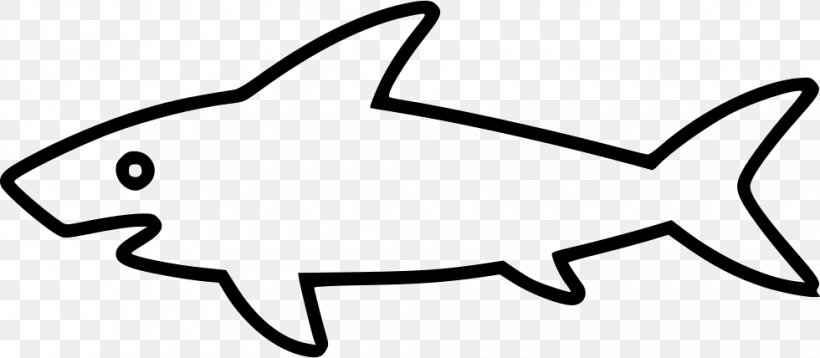 Clip Art Shark, PNG, 980x428px, Shark, Area, Artwork, Bitmap, Black Download Free