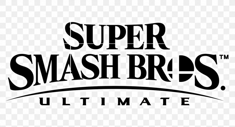 Super Smash Bros.™ Ultimate Nintendo Switch Logo Font Brand, PNG, 1194x648px, Nintendo Switch, Area, Black And White, Brand, Deviantart Download Free