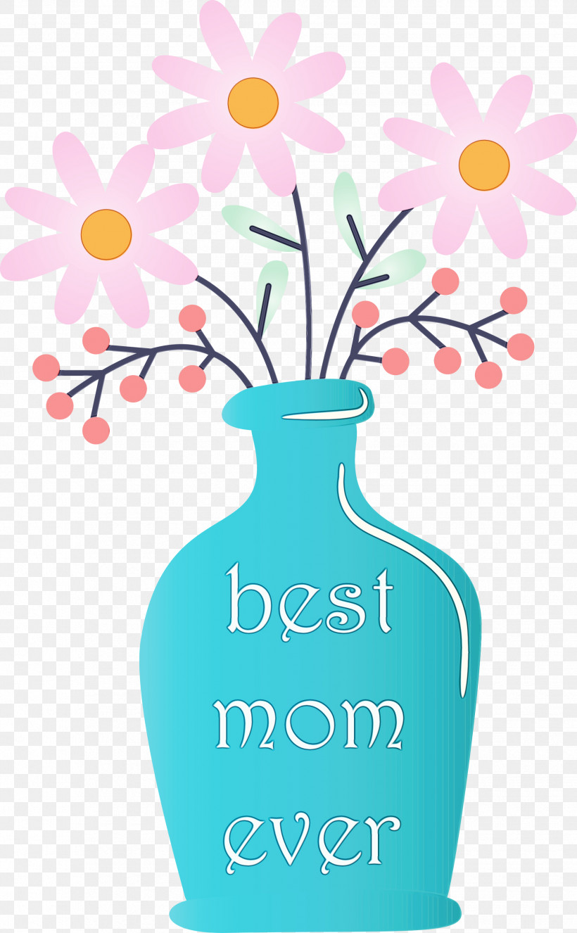 Vase Turquoise Wildflower Plant Mason Jar, PNG, 1855x3000px,  Download Free