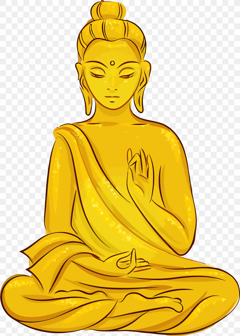 Bodhi Day, PNG, 2140x3000px, Bodhi Day, Gautama Buddha, Sitting, Text, Yellow Download Free