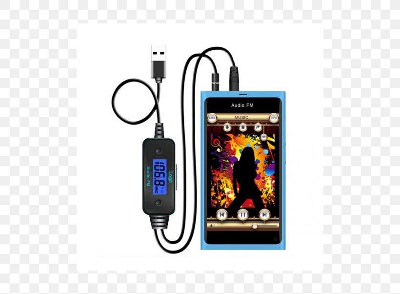 FM Transmitter Mobile Phones Frequency Modulation Electronics, PNG, 506x602px, Transmitter, Adapter, Audio, Bluetooth, Cable Download Free