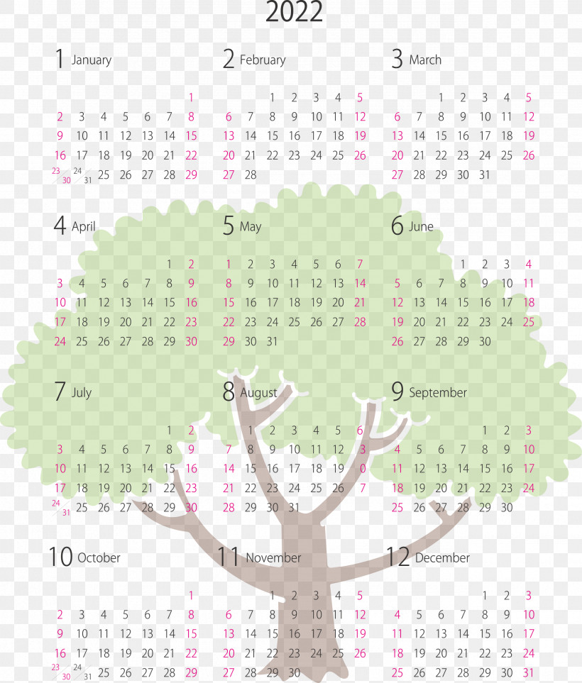 2022 Yearly Calendar Printable 2022 Yearly Calendar, PNG, 2552x3000px, Calendar System, Geometry, Line, Mathematics, Meter Download Free