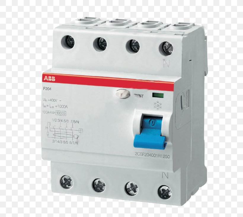 ABB Group ABB Components 2CSF204123R3950 Residual-current Device ABB 4 Pole Type AC Residual Current Circuit Breaker 2CSF204001R, PNG, 732x732px, Abb Group, Aardlekautomaat, Circuit Breaker, Circuit Component, Electric Current Download Free