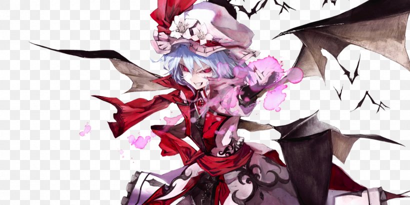 The Embodiment Of Scarlet Devil Team Shanghai Alice Sakuya Izayoi Scarlet Devil Mansion Story Of Eastern Wonderland, PNG, 1200x600px, Watercolor, Cartoon, Flower, Frame, Heart Download Free