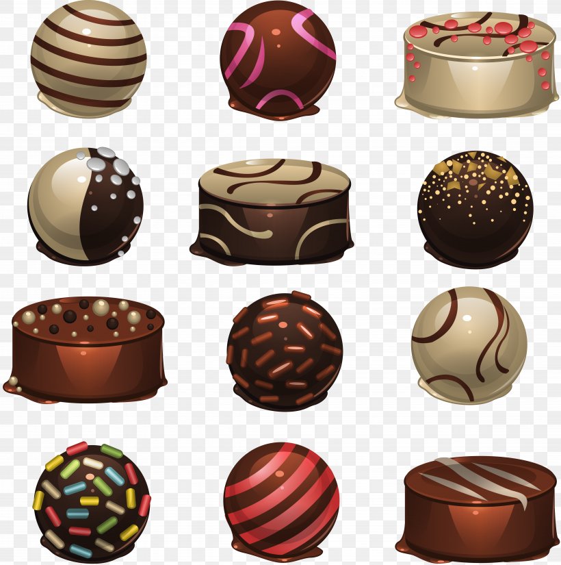 Bonbon Chocolate Truffle Candy, PNG, 9456x9519px, Bonbon, Candy, Chocolate, Chocolate Truffle, Confectionery Download Free