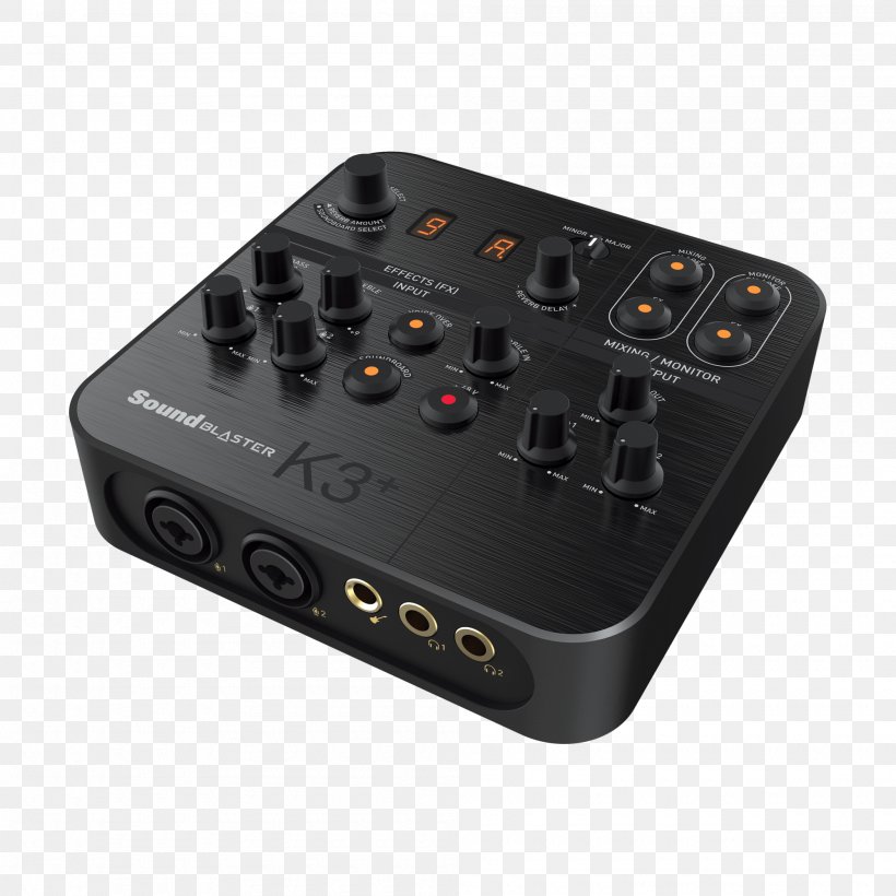Digital Audio Audio Mixers Sound Cards & Audio Adapters Creative Technology, PNG, 2000x2000px, Digital Audio, Audio Mixers, Audio Signal Processing, Computer Hardware, Creative Technology Download Free