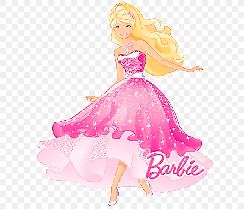 Doll Barbie Pink Toy Fashion Illustration, PNG, 700x700px, Doll, Barbie, Costume Design, Dress, Fashion Design Download Free