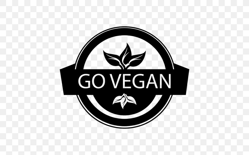 Veganism Vegetarian Cuisine Raw Foodism Vegetarianism, PNG, 512x512px, Veganism, Black And White, Brand, Dairy Products, Emblem Download Free