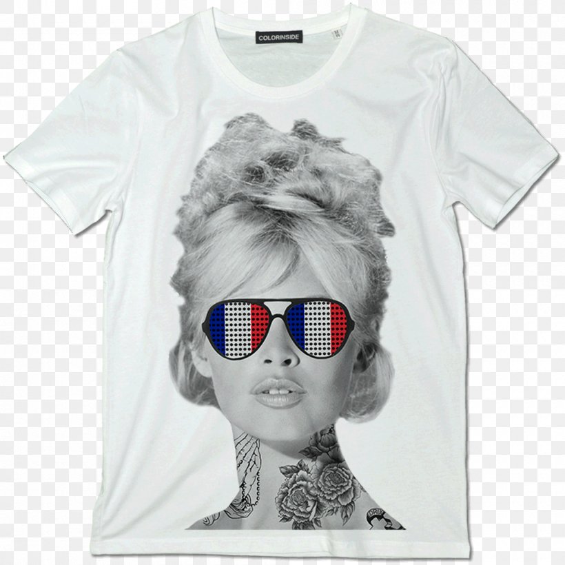 T-shirt Brigitte Bardot: My Life In Fashion Sunglasses Sleeve, PNG, 1000x1000px, Tshirt, Book, Brand, Brigitte Bardot, Clothing Download Free