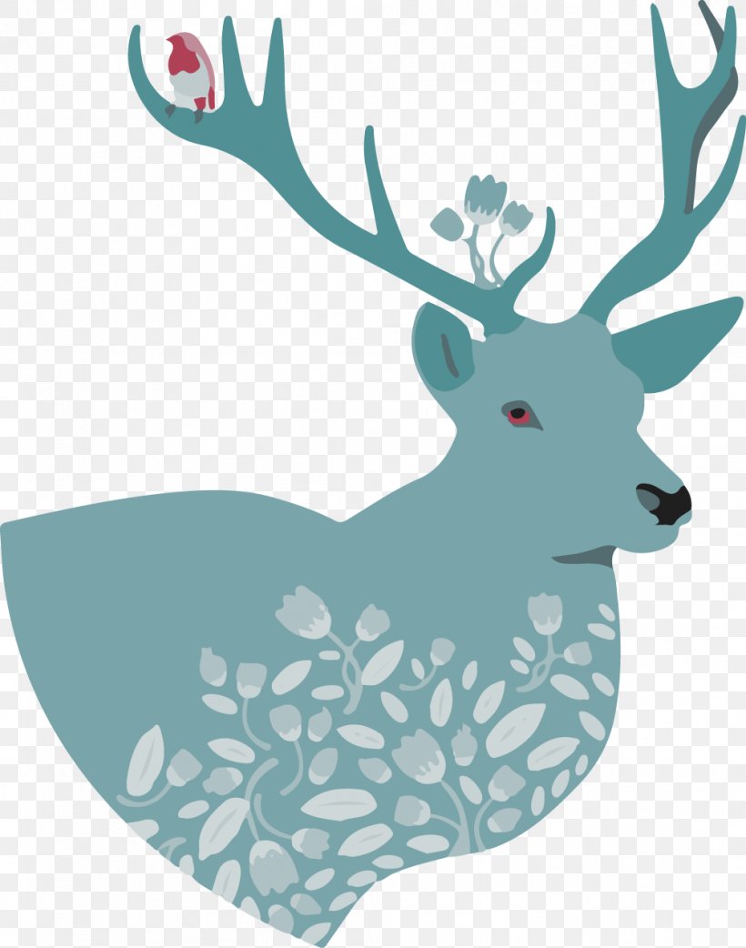 T-shirt Deer Art Illustration, PNG, 1004x1276px, Tshirt, Antler, Art, Canvas, Canvas Print Download Free
