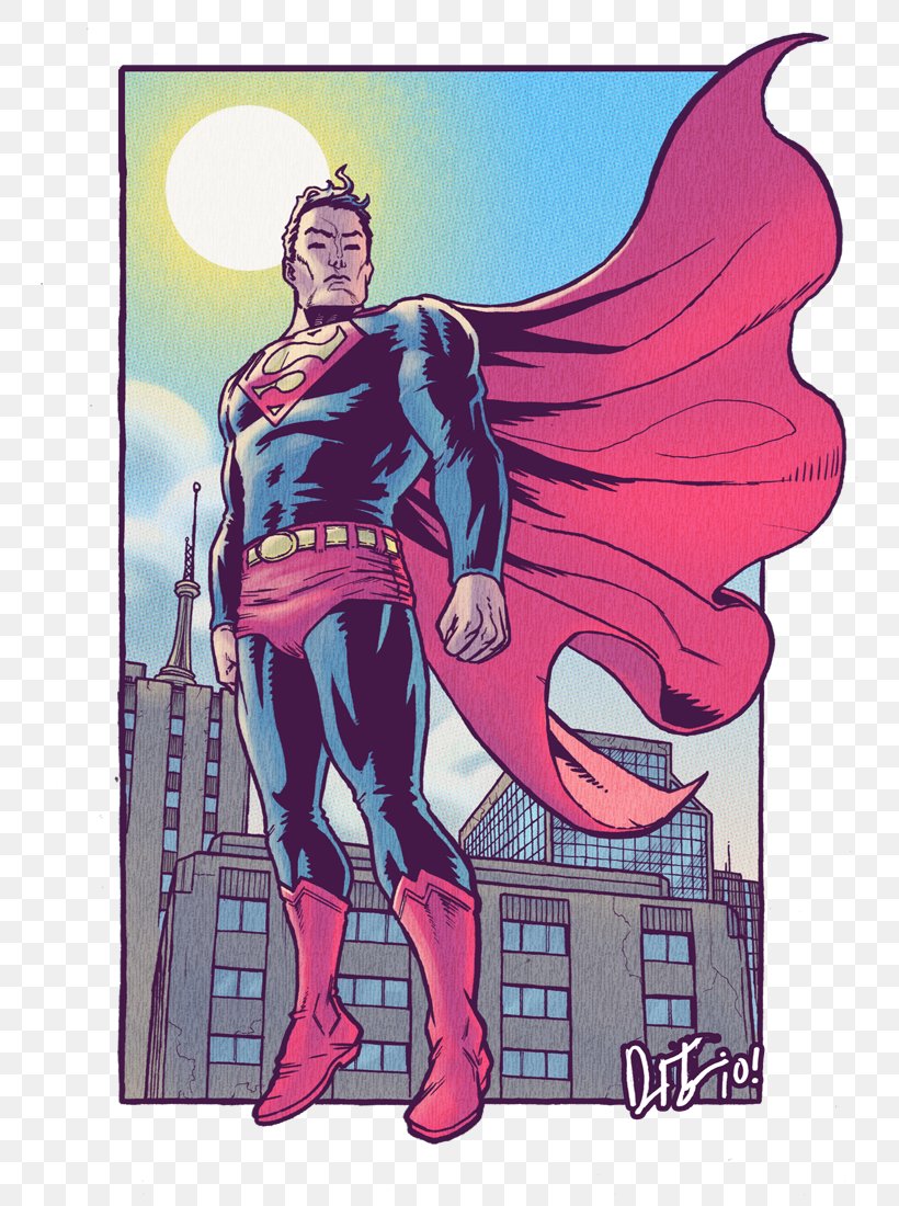 Superman Comics Illustration Cartoon Muscle, PNG, 748x1100px, Superman, Art, Cartoon, Comics, Fiction Download Free