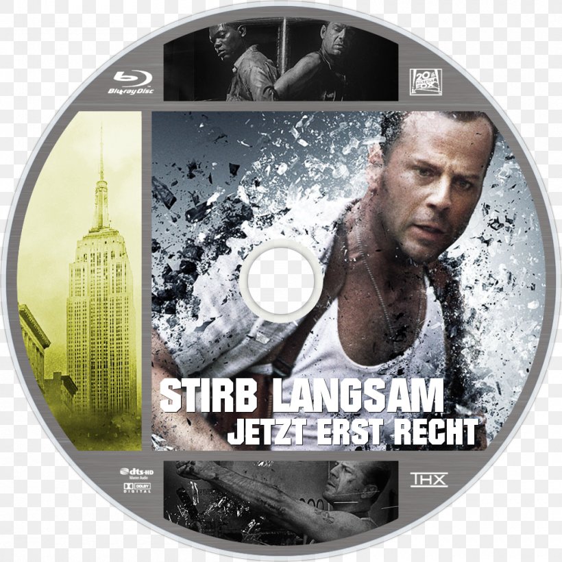 Die Hard With A Vengeance Blu-ray Disc Die Hard Film Series DVD, PNG, 1000x1000px, Die Hard With A Vengeance, Art, Bluray Disc, Brand, Compact Disc Download Free
