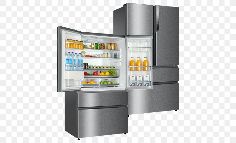 Refrigerator Haier HB25FSSAAA Auto-defrost Freezers, PNG, 500x500px, Refrigerator, Autodefrost, Cooking Ranges, Defrosting, Door Download Free