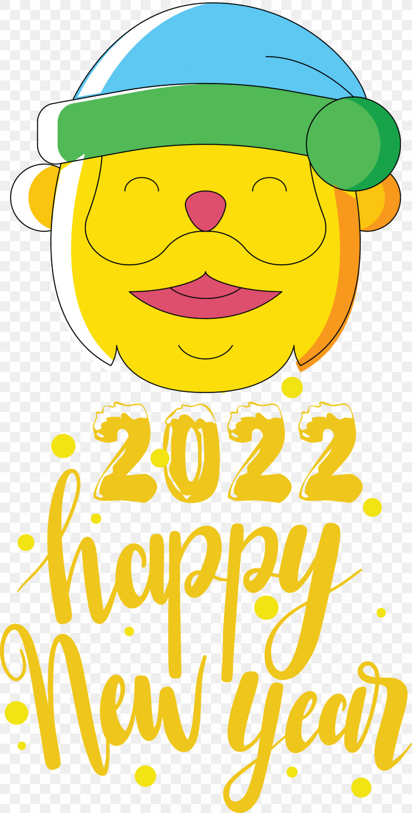 2022 Happy New Year 2022 New Year Happy 2022 New Year, PNG, 1519x2999px, Smiley, Behavior, Commodity, Emoticon, Happiness Download Free