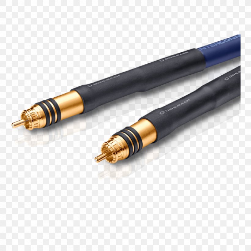Coaxial Cable RCA Connector Electrical Cable Oehlbach RCA Audio/phono Cable Speaker Wire, PNG, 1200x1200px, Coaxial Cable, Audio, Balanced Line, Cable, Coaxial Download Free