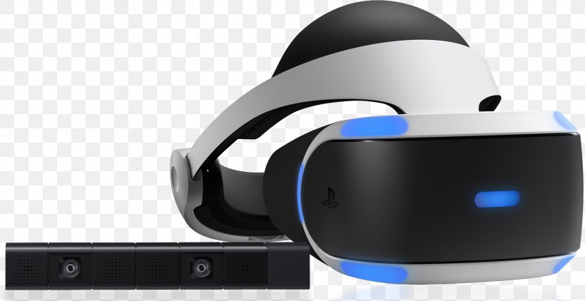 PlayStation VR PlayStation 4 PlayStation Camera Virtual Reality Headset PlayStation 3, PNG, 2164x1115px, Playstation Vr, Audio, Audio Equipment, Camera, Computer Software Download Free