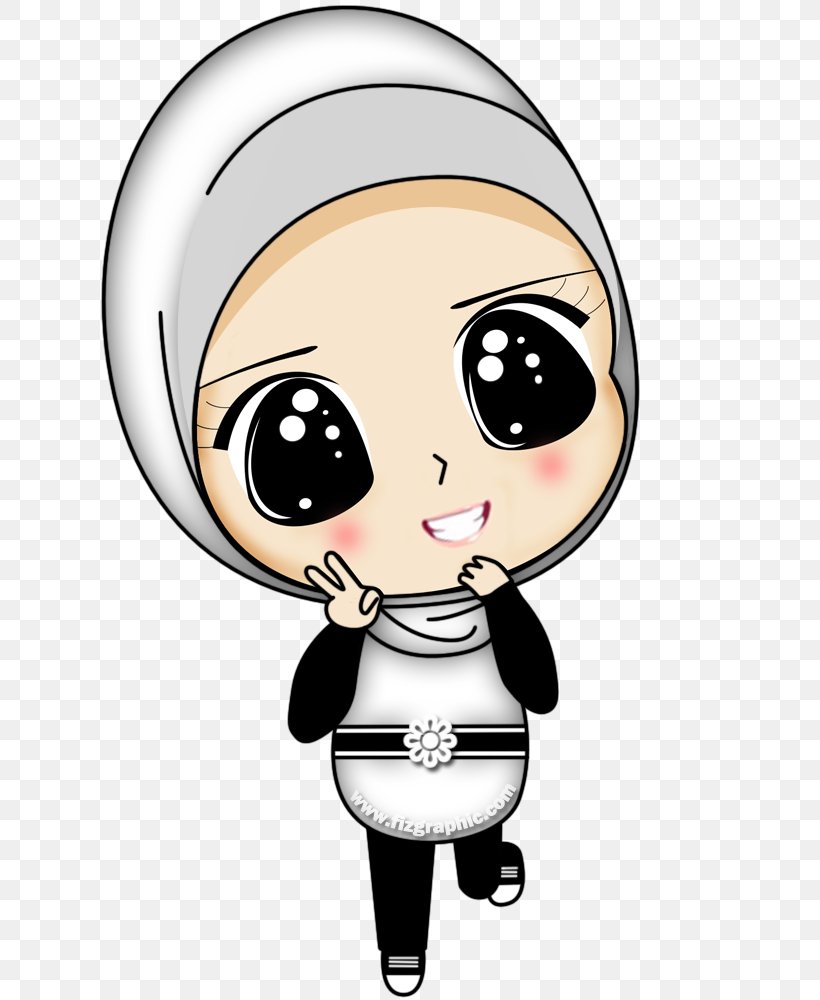 Islam Muslim Cartoon Hijab, PNG, 700x1000px, Watercolor, Cartoon, Flower, Frame, Heart Download Free