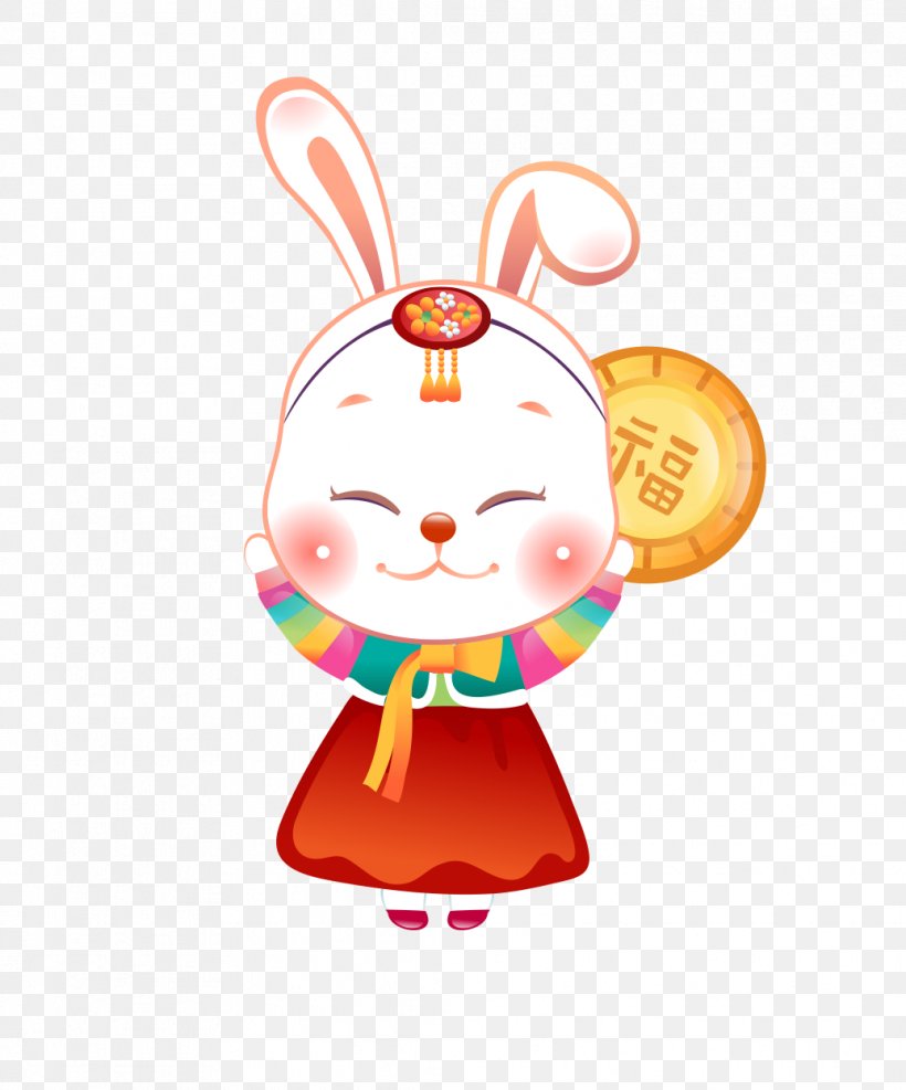 Easter Bunny Little White Rabbit Cartoon Illustration, PNG, 1036x1248px, Easter Bunny, Art, Cartoon, Easter, Festival Download Free
