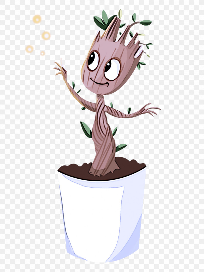 Flower Cartoon Flowerpot Character Tree, PNG, 1000x1333px, Flower, Biology, Cartoon, Character, Flowerpot Download Free