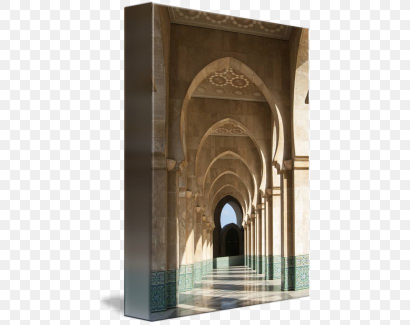 Hassan II Mosque Arch Gallery Wrap Middle Ages, PNG, 429x650px, Hassan Ii Mosque, Arcade, Arcade Game, Arch, Architecture Download Free