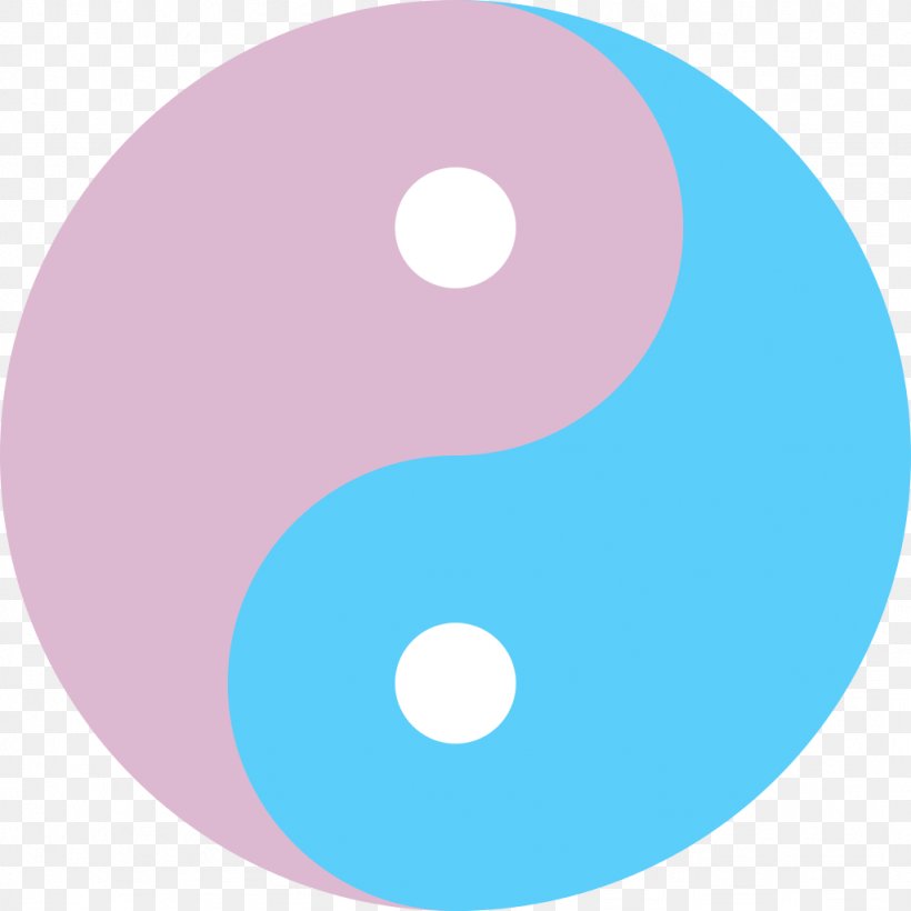 Taijitu Yin And Yang Symbol Transgender Flags, PNG, 1024x1024px, Taijitu, Aqua, Blue, Compact Disc, Diagram Download Free